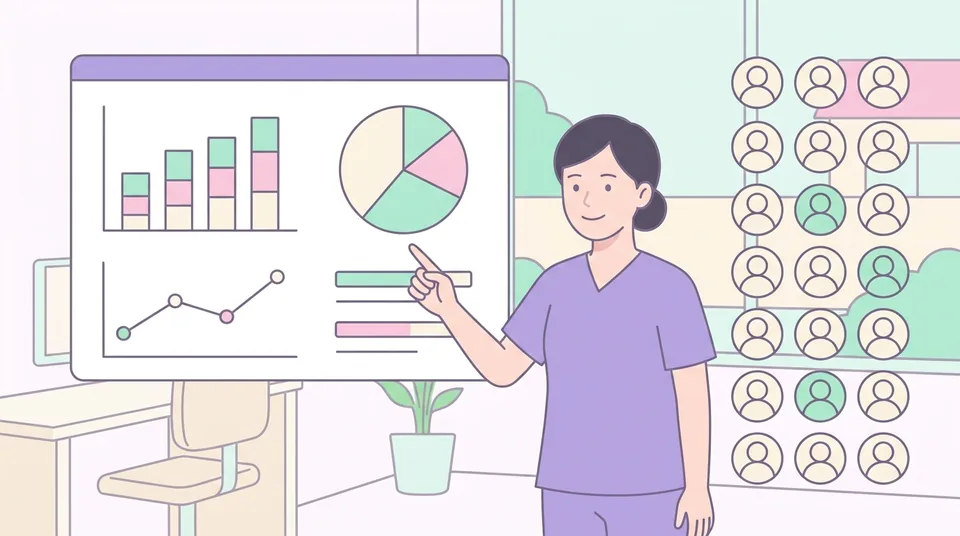 応募者データを分析して採用を進める様子